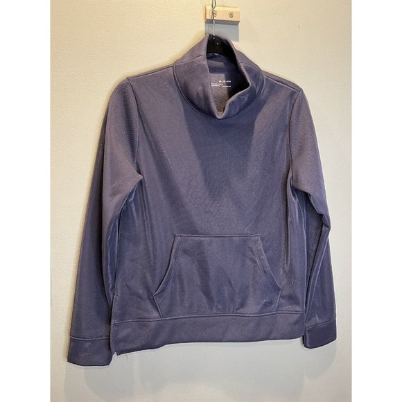 NWT Under Armour Shimmering Lined Fleece Tunic Sweatshirt Sz Med‎ Purple/Gray - Picture 1 of 9